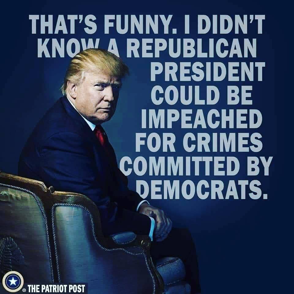 meme: Pres. Donald Trump is being punished for crimes committed by the Bidens, father and son