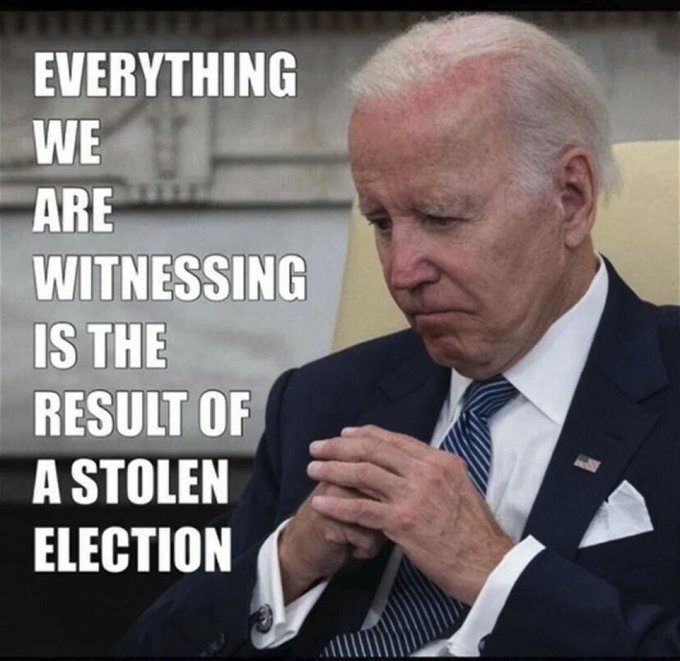 Everything we are witnessing is the result of a stolen election